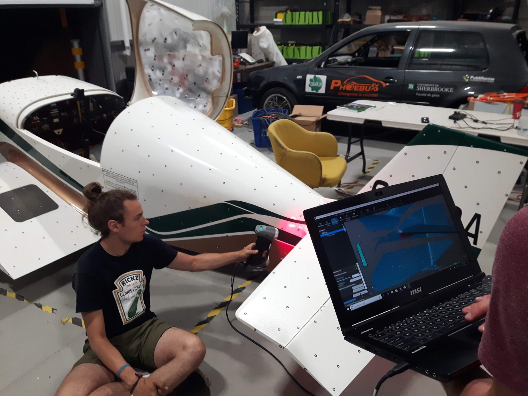 3D сканирование самолета
